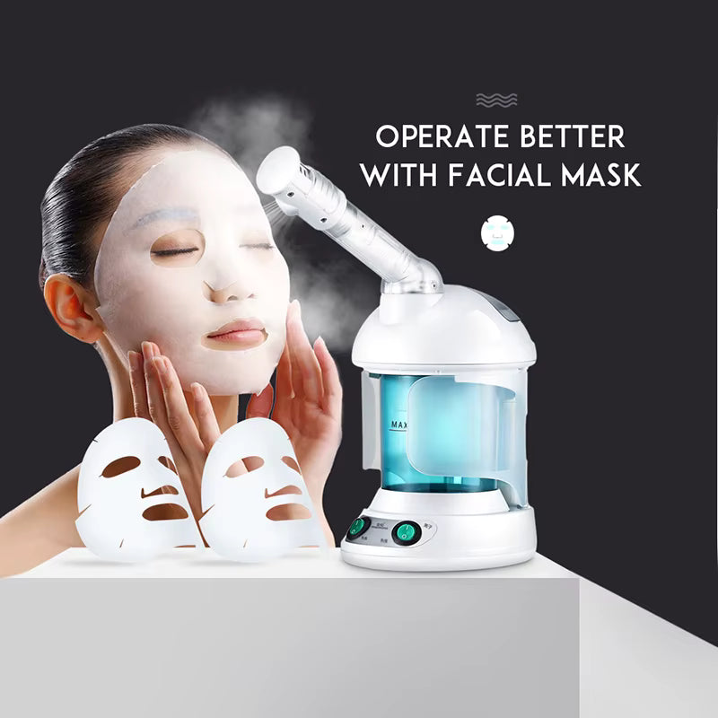 KSKIN Portable Ionic Face Steamer – Professional Face Mist Spray for Deep Facial Hydration