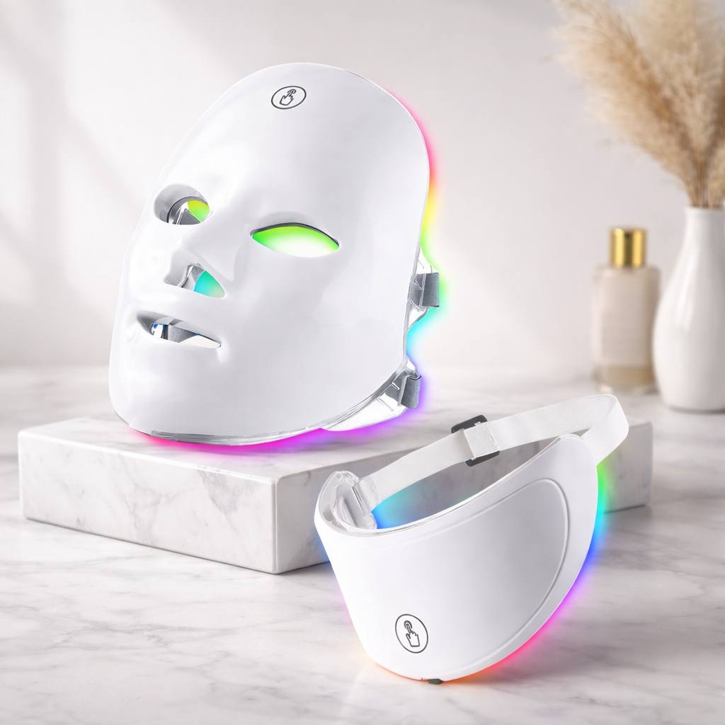 7-Color LED Therapy Mask for Acne, Wrinkles & Dull Skin – Face & Neck